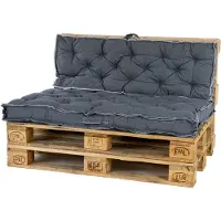 Unique living Zitkussen scandic l 80 b 120 cm donker grijs