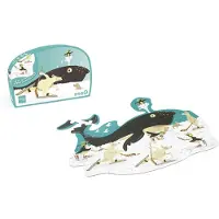 Scratch Contour Puzzel - Walvis - 61.7X41.9X0.25Cm - 60 Stukjes - 4 Jaar