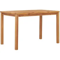 vidaXL Tuintafel 120x70x77 cm massief teakhout
