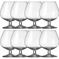 Royal Leerdam 8x Cognac glazen transparant 800 ml Specials - Cognacglazen
