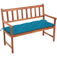 vidaXL Tuinbank met kussen 120 cm massief acaciahout