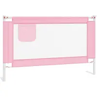 vidaXL Bedhekje peuter 120x25 cm stof roze