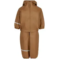 CeLaVi Regenkleding m. Bretellen - Gerecycled PU - Rubber - - 80 - Regenkleding