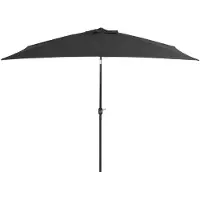 vidaXL Parasol met metalen paal 300x200 cm antraciet