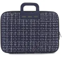 Bombata laptoptas Tweed donker blauw 15.6 inch