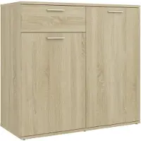 vidaXL Dressoir 80x36x75 cm bewerkt hout sonoma eikenkleurig