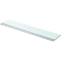 vidaXL Schappen 2 st 90x15 cm glas transparant