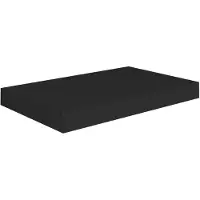 vidaXL Wandschap zwevend 40x23,5x3,8 cm MDF zwart