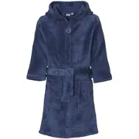 Playshoes fleece badjas donkerblauw Meisjes Polyester Capuchon Effen - maat 86/92