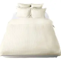 De Witte Lietaer Dekbedovertrek Zygo Ivory Satijn-200 x 200 / 220 cm | 2-Persoons