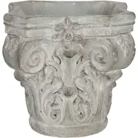 Clayre & Eef Groene Bloempot 17*17*16 cm 6TE0333