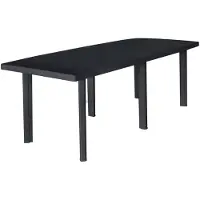 vidaXL Tuintafel 216x90x72 cm kunststof antraciet
