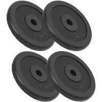 vidaXL Halterschijven 4 st 4x7,5 kg gietijzer