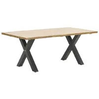 Garden Impressions Zeus dining tafel 180x100 cm carbon black teak look