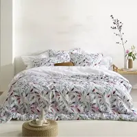 De Witte Lietaer Dekbedovertrek Lupine White Paws Satijn-200 x 200 / 220 cm | 2-Persoons