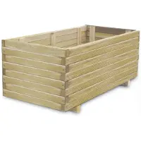 vidaXL Plantenbak verhoogd rechthoekig 100x50x40 cm hout