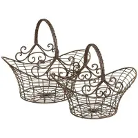 Clayre & Eef Bruine Mand (2) 41*31*35/36*24*28 cm 40152