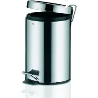 kela Prullenbak Stampa Pedaal Silent Close 3L Silver Shining