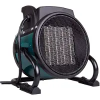 Vonroc Elektrische ventilatorkachel 1000W/2000W – keramisch - groen