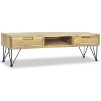 vidaXL Tv-meubel 120x35x35 cm massief teakhout