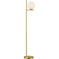 BES LED LED Vloerlamp - Trion Pora - E14 Fitting - Rond - Mat Goud - Aluminium