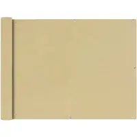 vidaXL Balkonscherm Oxford textiel 90x600 cm beige