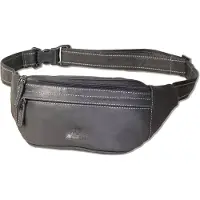 Woodland Leren Heuptas - Buideltas - Soft Look Leder - Antraciet