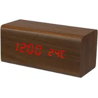 Perel Wekker 18x8 cm bruin