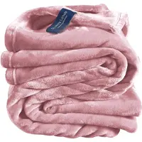 De Witte Lietaer Fleece deken, Cosy Dusty Rose - 150 x 200 cm - Polyester