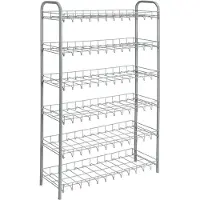 Metaltex schoenenrek 6-laags shoe 6 zilvergrijs
