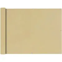vidaXL Balkonscherm Oxford textiel 90x400 cm beige