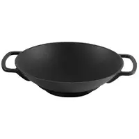 Surel KDP Gietijzeren WOK 35 CM ZWART