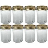 Le Parfait 8x Luchtdichte weckpotten transparant glas 750 ml - Weckpotten