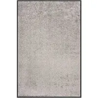 vidaXL Deurmat 80x120 cm grijs