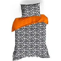 De Witte Lietaer Dekbedovertrek Ginger Orange Tiger Satijn-140 x 200 / 220 cm | 1-Persoons