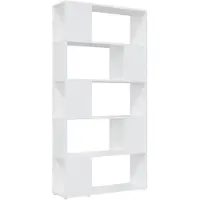vidaXL Boekenkast/kamerscherm 80x24x155 cm bewerkt hout wit
