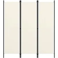 vidaXL Kamerscherm met 3 panelen 150x180 cm wit
