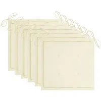 vidaXL Tuinstoelkussens 6 st 50x50x2 cm oxford stof crèmekleurig
