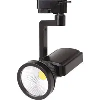 BES LED LED Railverlichting - Track Spot - 7W 1 Fase - Rond - Natuurlijk Wit 4200K - Mat Zwart Aluminium
