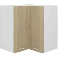 vidaXL Hanghoekkast Lyon 57x57x60 cm bewerkt hout sonoma eikenkleurig