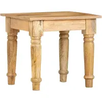 vidaXL Bijzettafel 43x43x40 cm massief mangohout