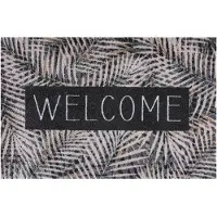 MD-ENTREE Droogloopmat Ambiance Leaves Welcome Beige 75 X 50 Cm
