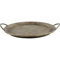 Blokker Non-branded Dienblad Belden 38 X 33,5 X 6,5 Cm Staal Brons