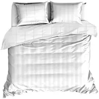 De Witte Lietaer Dekbedovertrek Zygo White Satijn-240 x 200 / 220 cm | Lits-Jumeaux