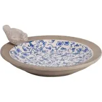 Esschert Design - Bain d'oiseau en céramique patiné