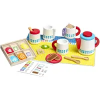 Melissa & Doug 20-delige houten theeset - Speeleten en keukenaccessoires