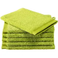 De Witte Lietaer Washandje Contessa Lime Green (set van 6)