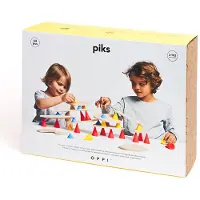 Piks Jeu créatif en bois Oppi Grand 64 pièces