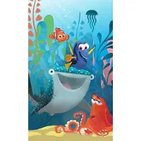 Komar Fotobehang Finding Dory Aquarel - Blauw - 2,50m X 150cm