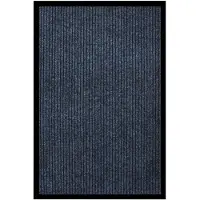 vidaXL Deurmat 80x120 cm gestreept blauw